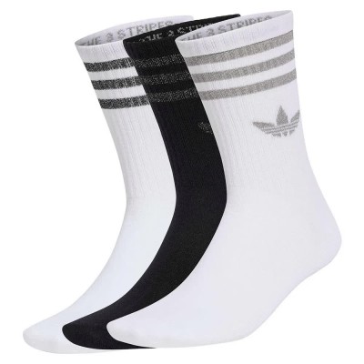 чорапи,мъжки,чорапи,дамски,чорапи,adidas,originals,3,stripes,glitter,crew,socks,3,pairs,white,black,(white,silver,met,black)