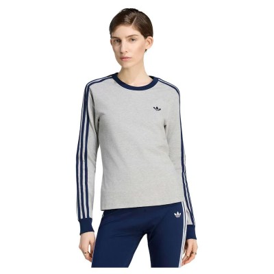 тениска,мъжки,тениски,дамски,тениски,adidas,originals,3,stripes,slim,long,sleeve,t,shirt,grey,(medium,grey,heather,night,indigo)