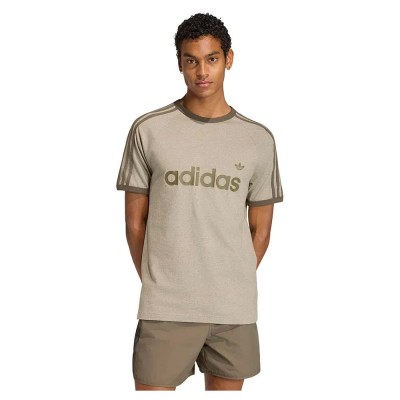 тениска,мъжки,тениски,дамски,тениски,adidas,originals,3,stripes,slim,ringer,short,sleeve,t,shirt,beige,(silver,pebble,mel)
