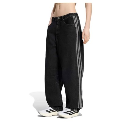 дънки,мъжки,панталони,дамски,панталони,adidas,originals,barrel,leg,high,waist,jeans,black,(true,black,denim)
