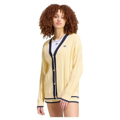 жилетка,мъжки,пуловери,дамски,пуловери,adidas,originals,cable,knit,cardigan,yellow,(warm,vanilla)