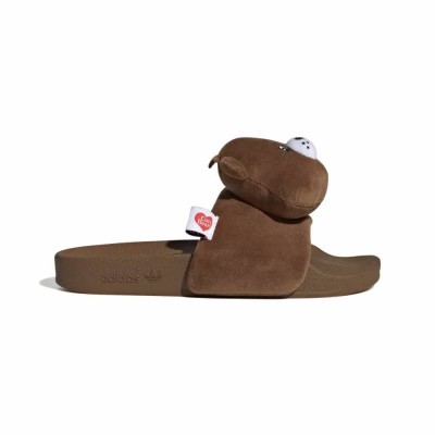 мъжки,джапанки,и,чехли,дамски,сандали,и,чехли,adidas,originals,care,bears,adilette,slides,brown,(dusky,bronze,ftwr,white,preloved,brown)