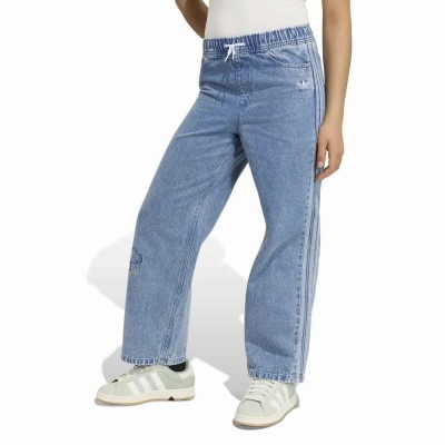 дънки,мъжки,панталони,дамски,панталони,adidas,originals,care,bears,loose,jeans,blue,(denim,light)