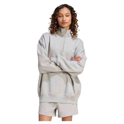 поларена,блуза,дамски,блузи,adidas,originals,essentials,fleece,half,zip,sweatshirt,grey,(medium,grey,heather)