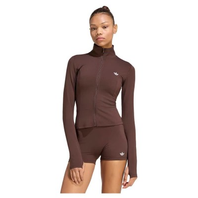 блуза,дамски,блузи,adidas,originals,essentials,polyester,track,full,zip,sweatshirt,brown,(aurora,coffee)