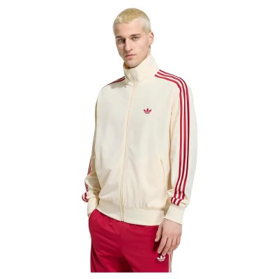 блуза,мъжки,пуловери,adidas,originals,firebird,full,zip,sweatshirt,beige,(warm,vanilla,team,victory,red)