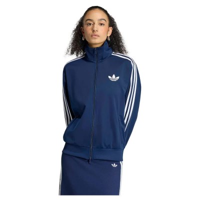 блуза,дамски,блузи,adidas,originals,firebird,track,loose,full,zip,sweatshirt,blue,(night,indigo,white)
