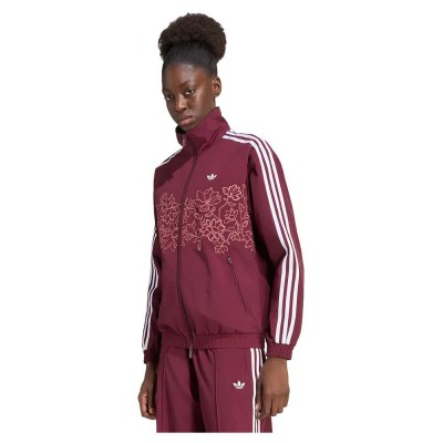блуза,дамски,блузи,adidas,originals,floral,gfx,firebird,loose,track,full,zip,sweatshirt,red,pink,(maroon)