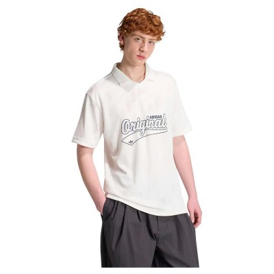футболна,фланелка,мъжки,тениски,дамски,тениски,adidas,originals,jacquard,originals,football,jersey,short,sleeve,t,shirt,beige,(cloud,white)