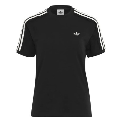 тениска,мъжки,тениски,дамски,тениски,adidas,originals,lace,3,stripes,short,sleeve,t,shirt,black,(black)