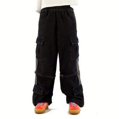 дънки,мъжки,панталони,дамски,панталони,adidas,originals,mid,rise,2in1,jeans,black,(true,black,denim)