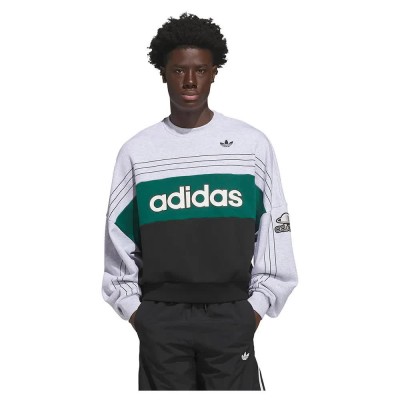 блуза,мъжки,пуловери,дамски,пуловери,adidas,originals,originals,varsity,crewneck,sweatshirt,white,(light,grey,heather)