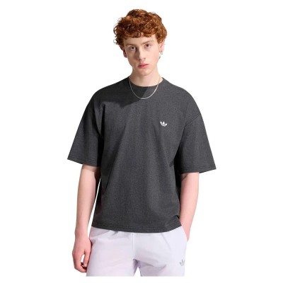 тениска,мъжки,тениски,дамски,тениски,adidas,originals,trefoil,essentials,melange,loose,cropped,short,sleeve,t,shirt,grey,(dark,grey,heather)
