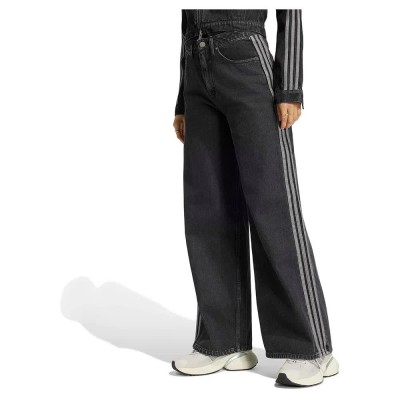 дънки,мъжки,панталони,дамски,панталони,adidas,originals,wide,leg,high,waist,jeans,black,(true,black,denim)