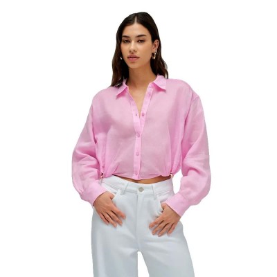 риза,с,дълъг,ръкав,дамски,ризи,мъжки,ризи,salsa,jeans,21012028,cropped,long,sleeve,shirt,pink,(pink)