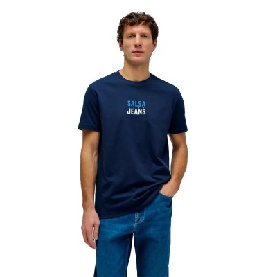 тениска,мъжки,тениски,дамски,тениски,salsa,jeans,21012123,short,sleeve,t,shirt,blue,(blue)