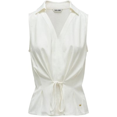 дамски,блузи,salsa,jeans,21012152,sleeveless,blouse,white,(white)