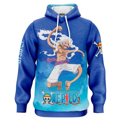 суичър,мъжки,пуловери,дамски,пуловери,otso,one,piece,egghead,luffy,and,the,crew,hoodie,blue,(blue)