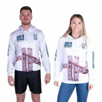 суичър,мъжки,пуловери,дамски,пуловери,otso,´´camí,de,cavalls´´,hoodie,white,(white)