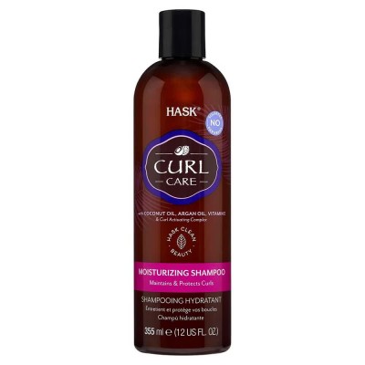хигиена,коса,hask,curl,care,355ml,moisturizing,shampoo,clear