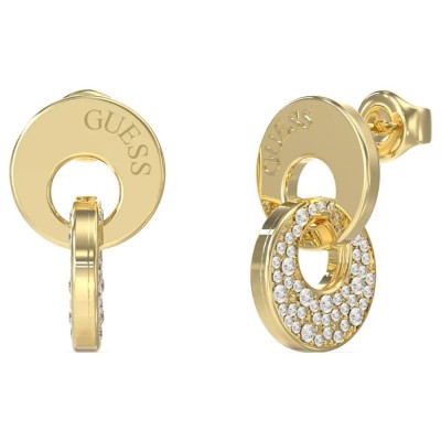 бижутерия,guess,blooming,summer,jube05221,earrings,golden,(gold)