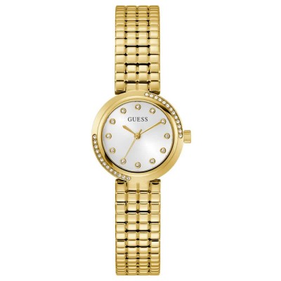часовник,часовници,guess,clara,28mm,3atm,quartz,analogical,woman,watch,golden,(gold,white,mineral)