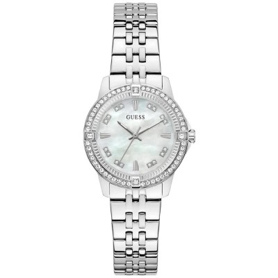 часовник,часовници,guess,colette,32mm,3atm,quartz,analogical,woman,watch,silver,(silver,white,mineral)