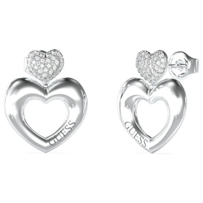 бижутерия,guess,crazy,in,love,jube05209,earrings,silver,(silver)