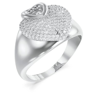 бижутерия,guess,crazy,in,love,ring,silver,(silver)