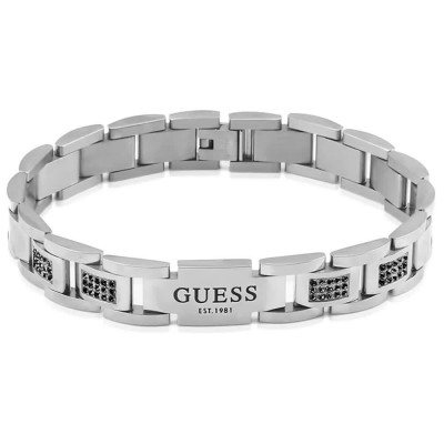 бижутерия,guess,frontiers,bracelet,silver,(silver,black)