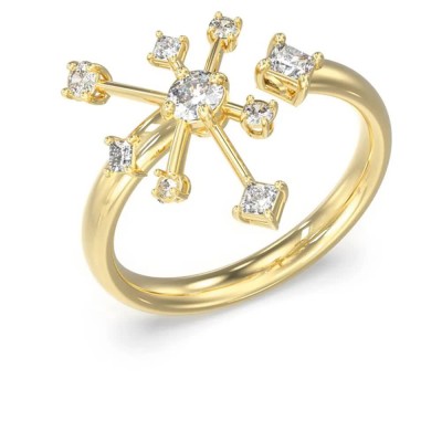 бижутерия,guess,galaxy,ring,golden,(gold)