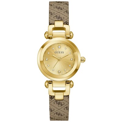 часовник,часовници,guess,ginger,30mm,3atm,quartz,analogical,woman,watch,golden,(brown,champagne,mineral)