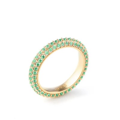 бижутерия,guess,infinity,ring,golden,(gold,green)