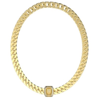 бижутерия,guess,lion,king,21,crystal,necklace,golden,(gold,white)