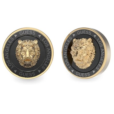 бижутерия,guess,lion,king,earrings,golden,(gold,yellow)