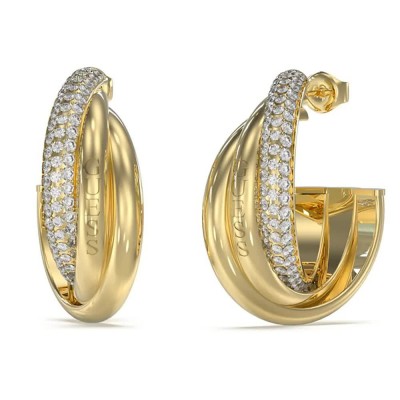 бижутерия,guess,perfect,jube04064,earrings,golden,(gold)