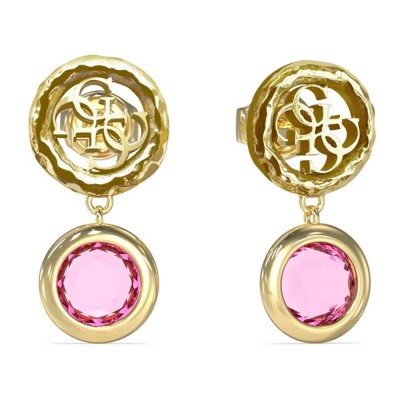 бижутерия,guess,petra,earrings,golden,(gold,pink)