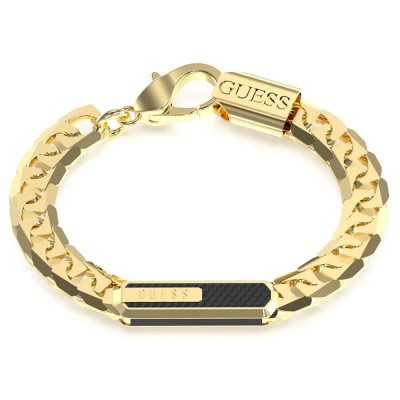 бижутерия,guess,racer,tag,bracelet,golden,(gold,black)