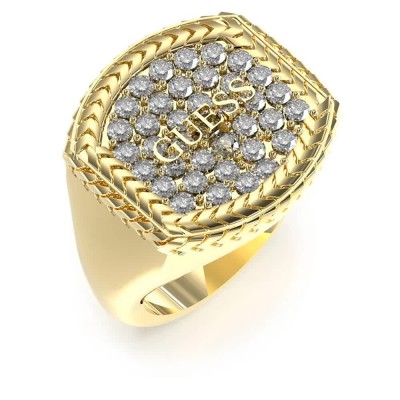 бижутерия,guess,sailor,knot,pave,ring,golden,(gold,white)