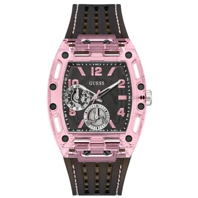 часовник,часовници,guess,sporting,pink,41.50mm,5atm,quartz,analogical,watch,pink,(black,black,acrylic)