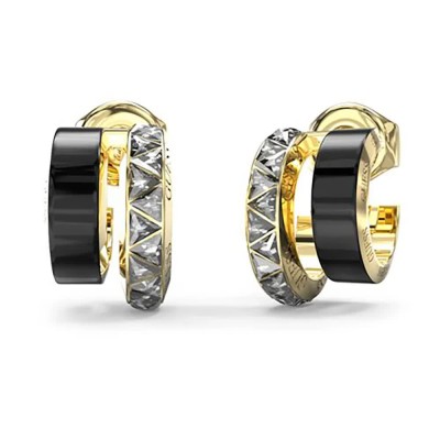 бижутерия,guess,trinity,jube04572,earrings,golden,(gold,black)