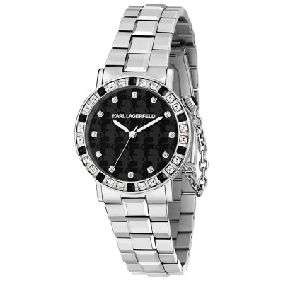 часовник,часовници,karl,lagerfeld,crystals,33mm,5atm,quartz,analogical,woman,watch,silver,(silver,black,)