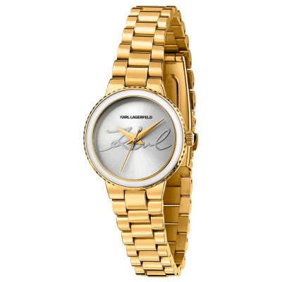 часовник,часовници,karl,lagerfeld,kaiser,28mm,5atm,quartz,analogical,woman,watch,golden,(gold,silver,)