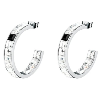 бижутерия,karl,lagerfeld,klayc36,earrings,silver,(silver,white,black)