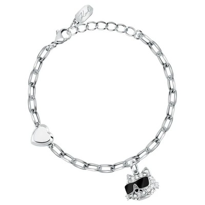 бижутерия,karl,lagerfeld,klayd16,bracelet,silver,(silver,white)