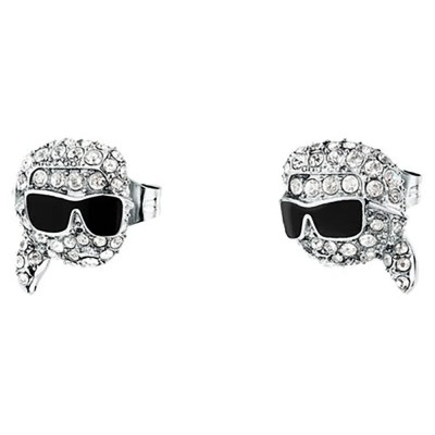 бижутерия,karl,lagerfeld,klayd20,earrings,grey,(silver,white)