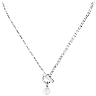 бижутерия,karl,lagerfeld,klayr05,necklace,silver,(silver,white)
