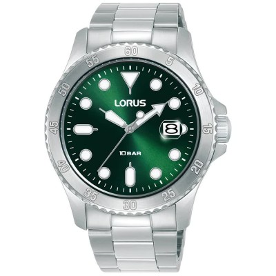часовник,часовници,lorus,watches,rs969dx9,42mm,10atm,quartz,analogical,watch,silver,(silver,green,mineral)