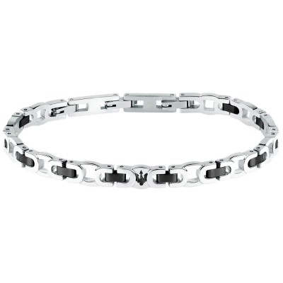 бижутерия,maserati,iconic,bracelet,silver,(silver,black)