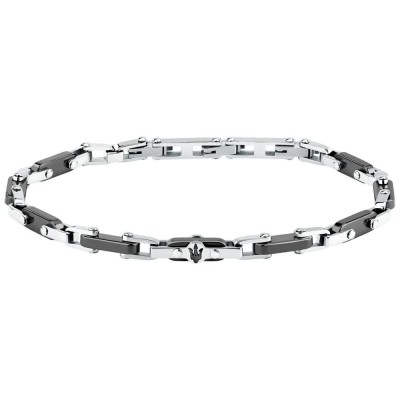 бижутерия,maserati,jm226atz75,bracelet,silver,(silver,black)